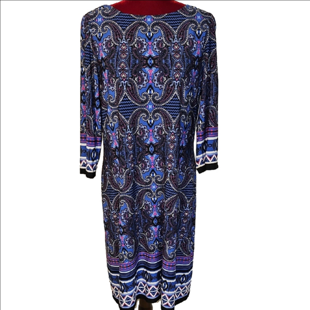 London Times Patterned Dress Size 14